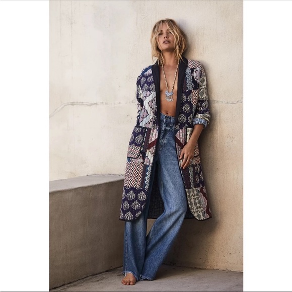 Brenda Knight For Free People Marigold Quilted Duster - Picture 1 of 6